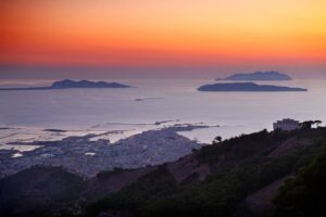 Le isole Egadi viste da Trapani